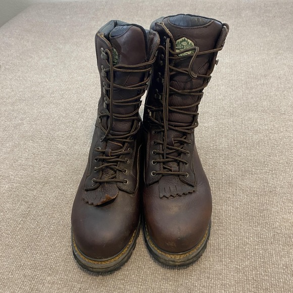 Wood N Stream Boots Mens Size 13M Brown Leather Insulated Vibram Work 5007 main image 7